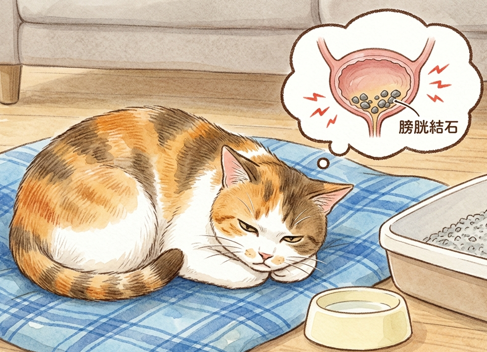 🐾【猫ちゃんの膀胱結石再発】—実は、膀胱の「カタチ」に原因があるかも。